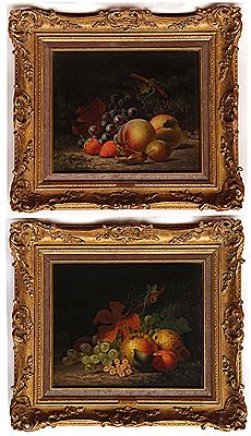 Still Life Studies of Mixed Fruit on a Mossy Bank (2) by Henry George Todd - Auction record, sale price, and art valuation. Compare with similar artists and explore comparable artworks.