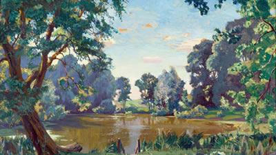Sample artwork by Arkadij Aleksandrovic Rylov (1870 - 1939), known for realist landscape painting, drawing and graphic arts - View similar artists and auction records