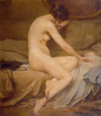 Seated nude