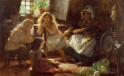 Sample artwork by Charles Gregory (1850 - 1920), known for landscape, figure, genre painting - View similar artists and auction records