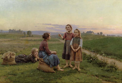 Four Girls in the Field