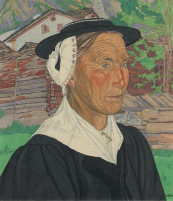 Portrait of a Valais woman