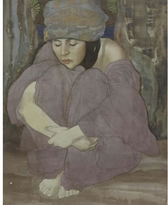 Seated girl