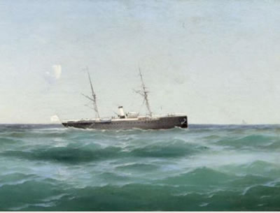 Ship at sea by Mikhail Alexandrovich Alisov - Auction record, sale price, and art valuation. Compare with similar artists and explore comparable artworks.
