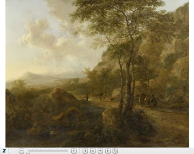 Italienische Landschaft mit Figuren