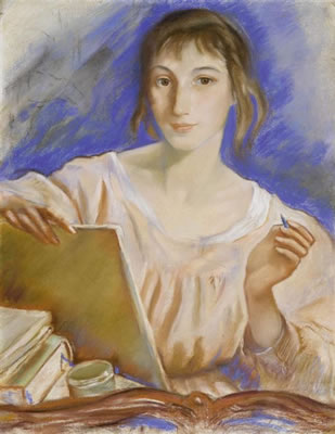 Portrait of Zinaida Evgenievna Serebriakova: Self portrait. 1921.
