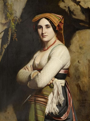 Young Italian woman.