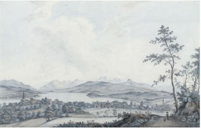 Vue de Thalweil.Paÿsage au prére du Laco de Zuric d'aprés la Nature. by Johann Jakob Aschmann - Auction record, sale price, and art valuation. Compare with similar artists and explore comparable artworks.