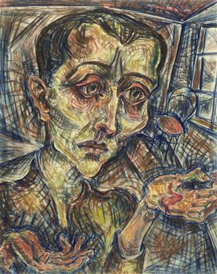 Portrait of Ignaz Epper: Self portrait. Circa 1920.