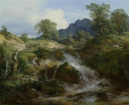 Landscape with mill.