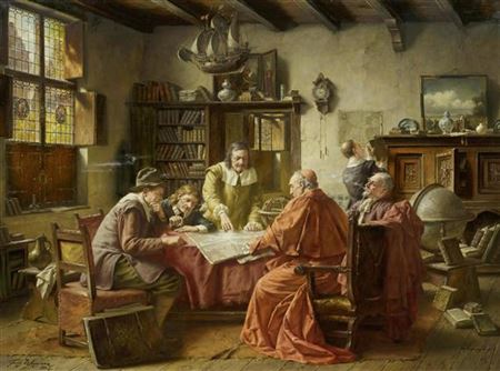 Sample artwork by Fritz Wagner (1896 - 1939), known for figure, genre, interior paintings - View similar artists and auction records