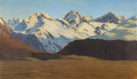 View from Samaden of the Benina range