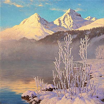 View of Lake St Moritz by Ivan Fedorovich Choultse - Auction record, sale price, and art valuation. Compare with similar artists and explore comparable artworks.