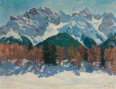 View of Ftan on Piz Pisoc, 1919