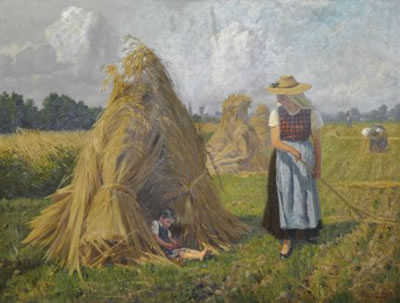 The hay harvest.