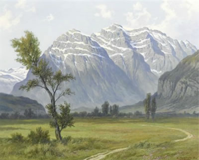 View of the Glarner alps: "Glärnisch".