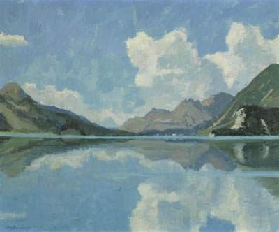 View of Lake Silser. by Heinrich Nyffenegger - Auction record, sale price, and art valuation. Compare with similar artists and explore comparable artworks.