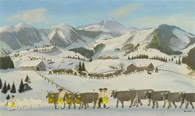 Winter landscape in Appenzell