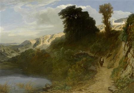 Broad landscape with a monastery in the background. 1833 by Jean Francois Duval - Auction record, sale price, and art valuation. Compare with similar artists and explore comparable artworks.
