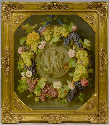 Allegory of autumn with putti amongst trailing vines. 1851 by Andreas Lach - Auction record, sale price, and art valuation. Compare with similar artists and explore comparable artworks.