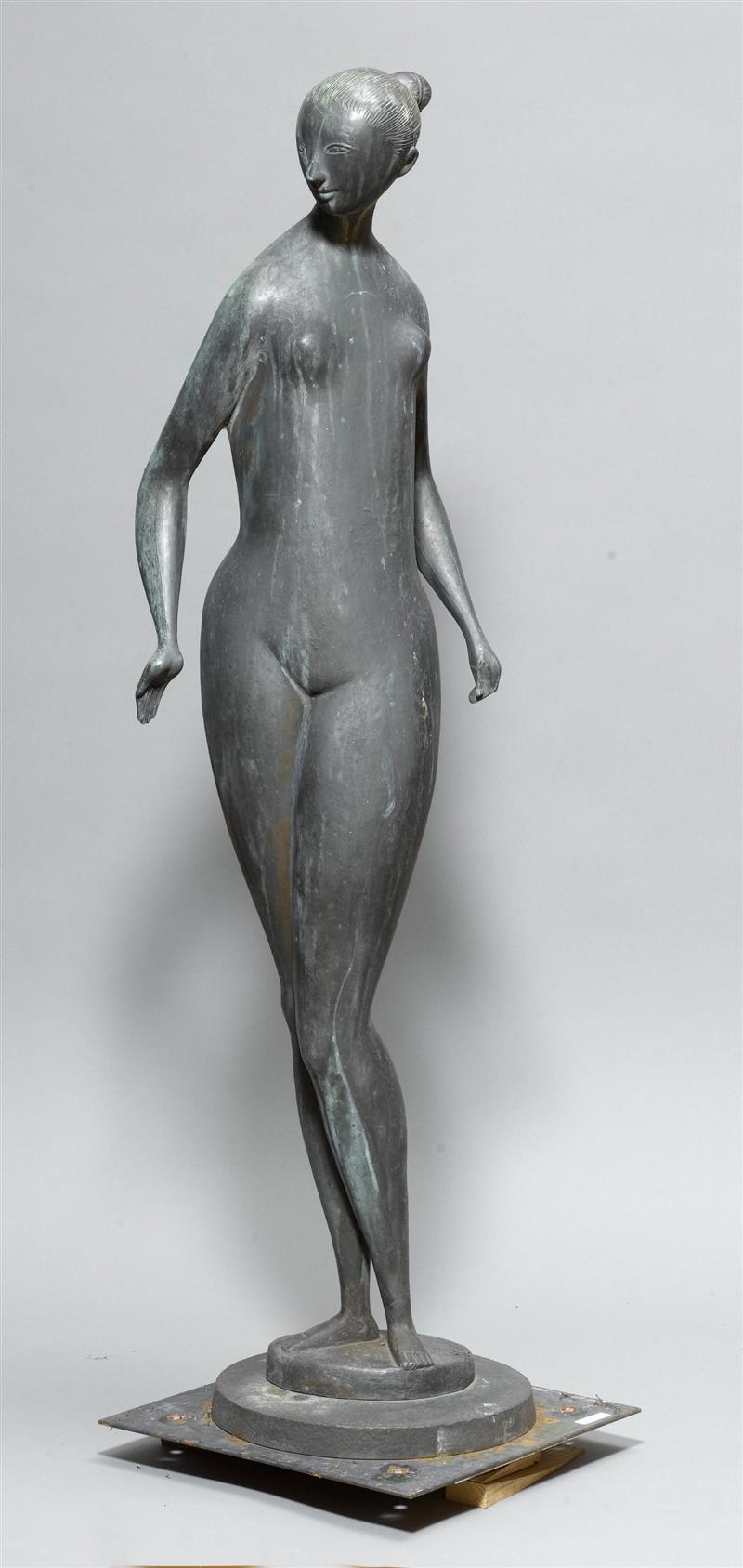 Standing figure.