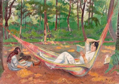 Femme au hamac