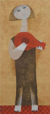 Femme à la guitare
