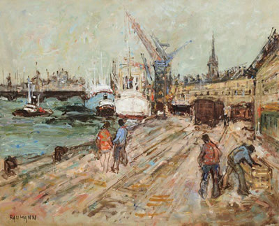 Sample artwork by Joseph Raumann (1908 - 1999), known for painting - View similar artists and auction records