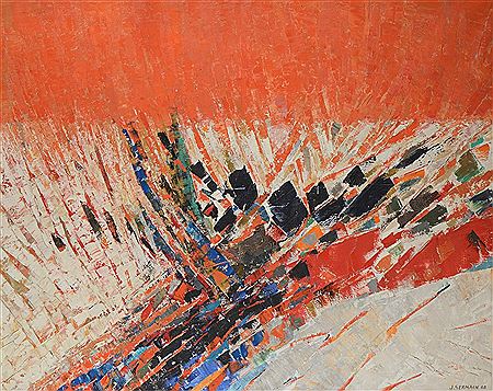 Composition en rouge...