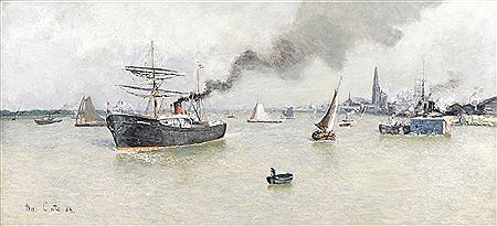 L'Escaut à Anvers by Siebe Johannes Ten Cate - Auction record, sale price, and art valuation. Compare with similar artists and explore comparable artworks.