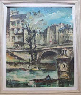 Paris, La Seine et le Pont-Marie