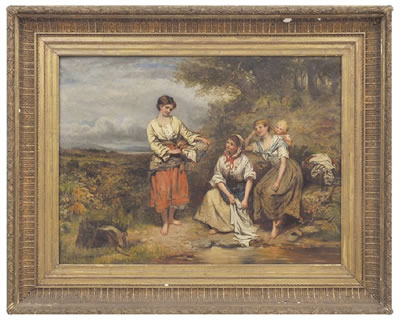 Sample artwork by Frederick Gerald Kinnaird (- 1881), known for painting - View similar artists and auction records