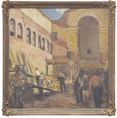 Demolition of Australian Church by Frederick George Reynolds Jr - Auction record, sale price, and art valuation. Compare with similar artists and explore comparable artworks.