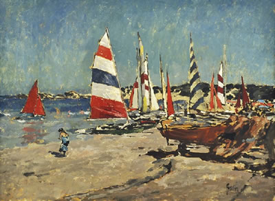 Boat Ramp Anglesea by Charles William Bush - Auction record, sale price, and art valuation. Compare with similar artists and explore comparable artworks.