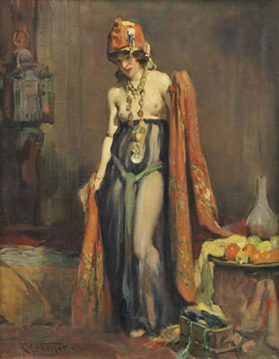 Woman in Middle Eastern Costume
