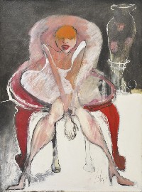 Seated Woman by Esther Erlich - Auction record, sale price, and art valuation. Compare with similar artists and explore comparable artworks.