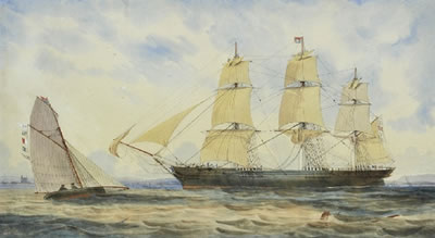 Sample artwork by George Frederick Gregory (1821 - 1888), known for ship painting, marine - View similar artists and auction records