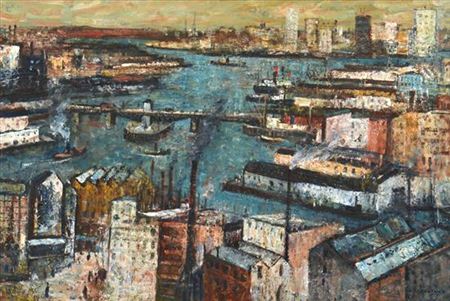 Sydney Waterfront by George Feather Lawrence - Auction record, sale price, and art valuation. Compare with similar artists and explore comparable artworks.