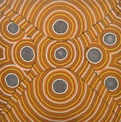 Puya (Green Bean) Dreaming at Kanpi, West of Amata 1989 by William Sandy - Auction record, sale price, and art valuation. Compare with similar artists and explore comparable artworks.