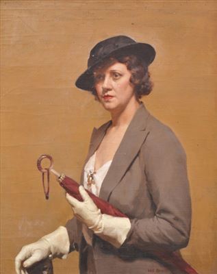 Portrait of the Artist's Sister - Mrs Tom Cane