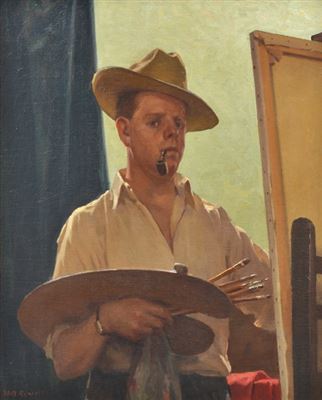 Self Portrait by William Nicholas Rowell - Auction record, sale price, and art valuation. Compare with similar artists and explore comparable artworks.