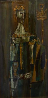 KNIGHT, CIRCA 1960 by William Drew - Auction record, sale price, and art valuation. Compare with similar artists and explore comparable artworks.