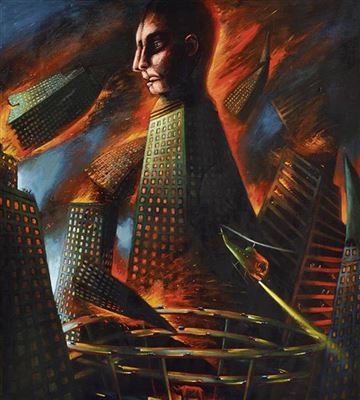 Looking South of the Zoo 1991-1992 by James Davis - Auction record, sale price, and art valuation. Compare with similar artists and explore comparable artworks.