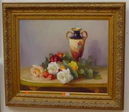 STILL LIFE WITH VASE AND FLOWERS