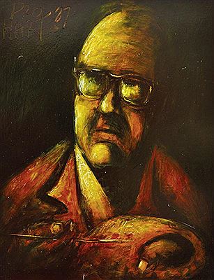 Portrait of Pro Hart: Self Portrait 1987
