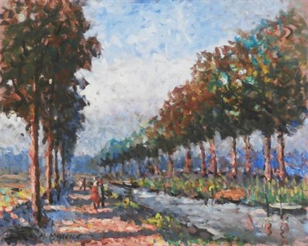 WALK ALONG LANE WITH TREES