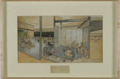 Architectural Drawing of the Corona School