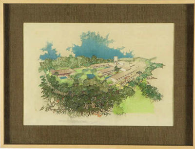 Color drawing of an Italian facility