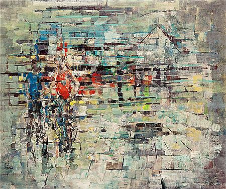 Geometric Abstraction with Bicycle Riders