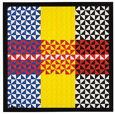 Sample artwork by Sidney Budnick (1921 - 1994), known for geometric abstraction, linear paintings - View similar artists and auction records